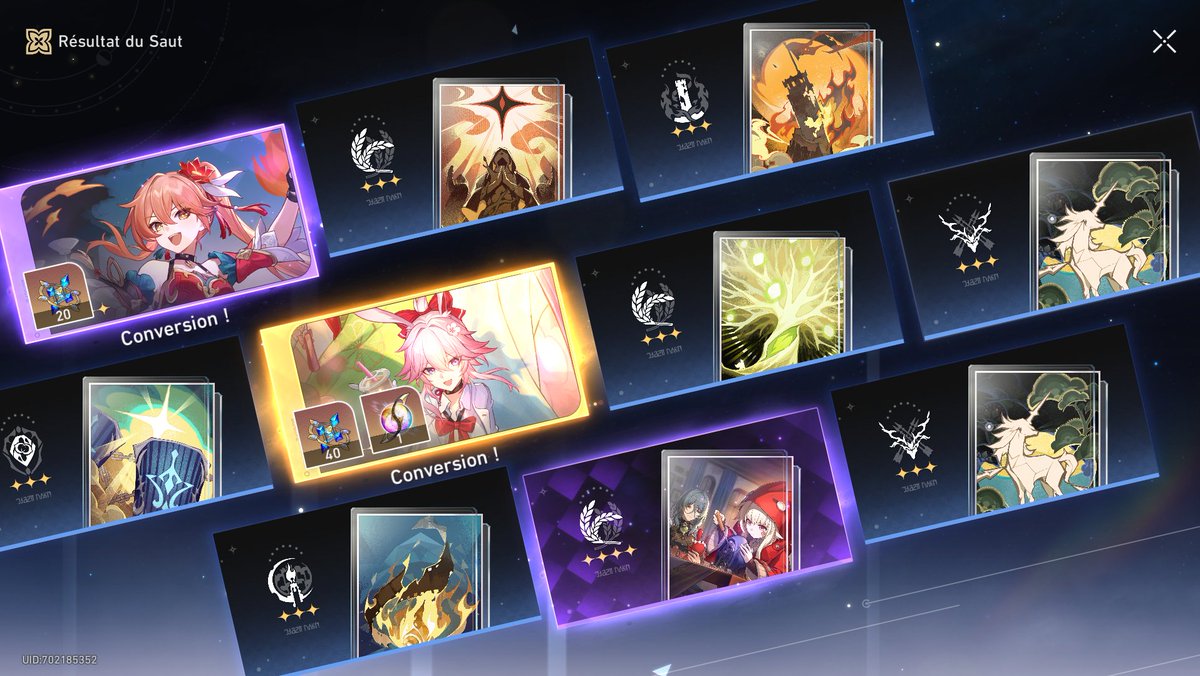 arco_kuu's tweet photo. Honkai Star Rail decided to be kind to be me, went in with 107 pulls and left with E1 and 54 pulls left😌
(I may die in peace) https://t.co/9XRUux6BVF