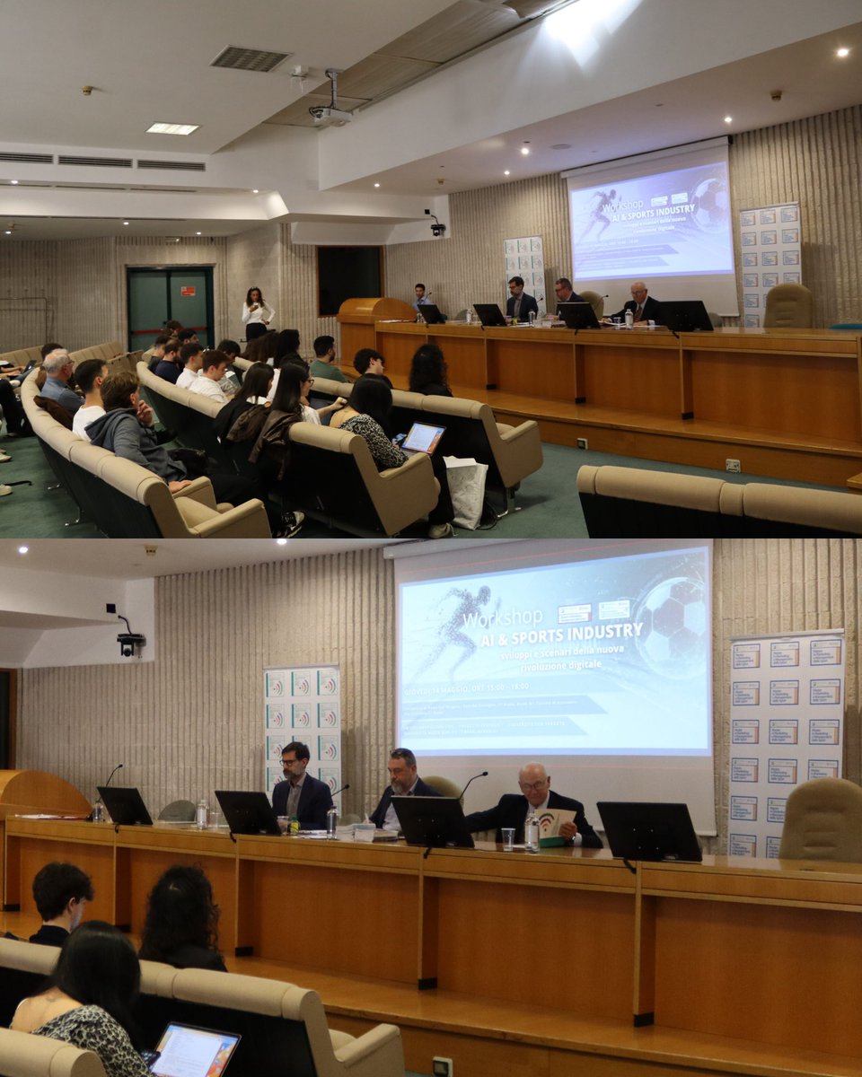 MasterMMSport's tweet photo. 🔥 𝐀𝐈 &amp; 𝐒𝐏𝐎𝐑𝐓𝐒 𝐈𝐍𝐃𝐔𝐒𝐓𝐑𝐘
Today @MasterMMSport and @Comunica_Media explored AI, broadcasting, fan engagement and media convergence together with professionals, managers and academics. 🤝 Erasmus+ Project × University of Rome Tor Vergata × Marin Barleti University https://t.co/0Z0zCfc6Pa