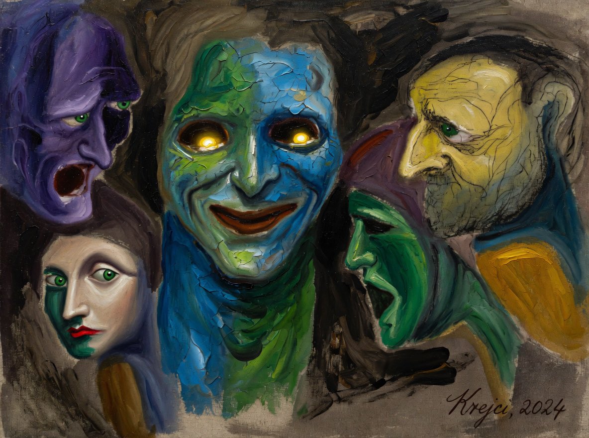 paintwithrick's tweet photo. Cool art Krejci #art #faces #krejci #grok https://t.co/BLNAnpcBCH