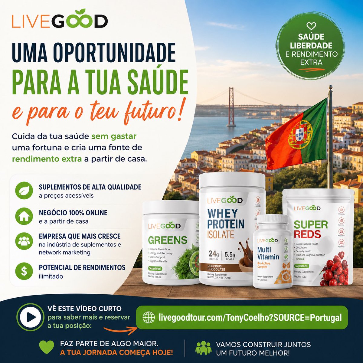 rysoph's tweet photo. Como português a viver nos EUA 🇵🇹🇺🇸 quero partilhar uma oportunidade na área de saúde + negócio online.
Se queres cuidar da tua saúde e criar rendimento extra, vê este vídeo e reserva a tua posição 👇

https://t.co/pSeqeNn5Hm

#Portugal #Empreendedorismo #NegócioOnline https://t.co/qioJgFJqfv