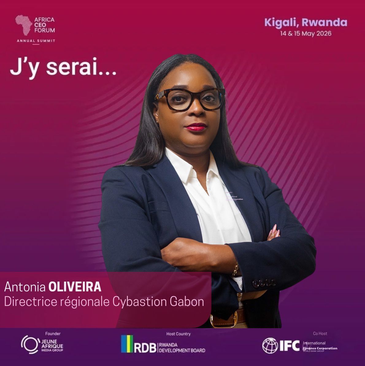 cybastion's tweet photo. Today is the opening day of the Africa CEO Forum!

Antonia Oliveira, Cybastion's Managing Director, Gabon office, will represent Cybastion and participate in discussions on shaping Africa’s digital &amp; economic future. https://t.co/T7EwtpHKJm