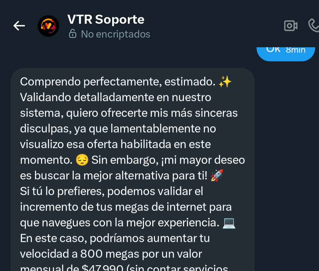 i_kid's tweet photo. 4 meses ya, que tengo ese aviso en sucursal virtual...
El beneficio NO existe. Es un engaño.
Es solo una gran mentira de .@VTRChile .@VTRsoporte 
4 meses de puro tramite para confirmar que es un ENGAÑO!
.@SERNAC https://t.co/LDdGYx9FQT