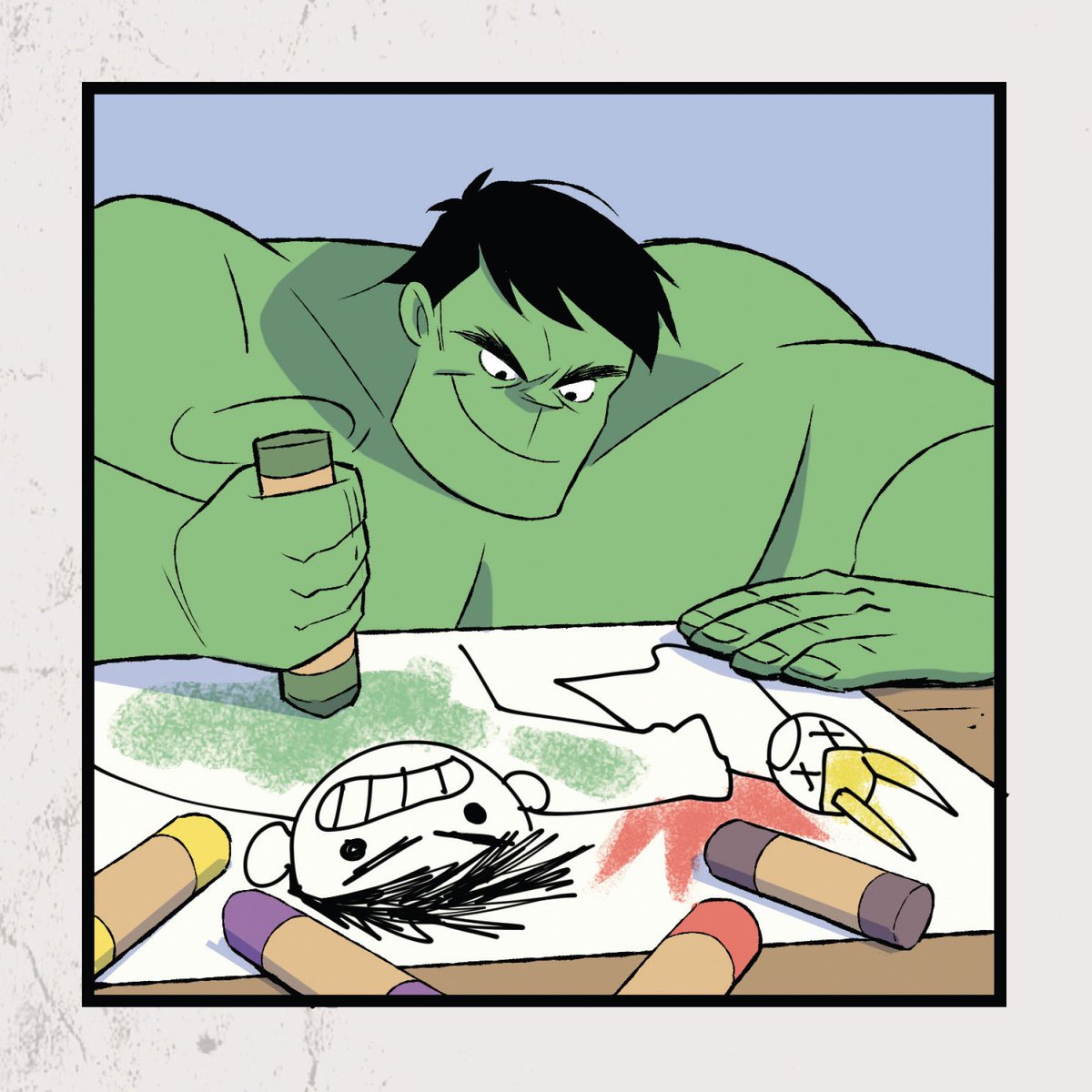 isheboth's tweet photo. the system let the big guy out, so he’s going to have fun and draw as long as possible, because he never gets to have fun. https://t.co/H4oy6DJONS