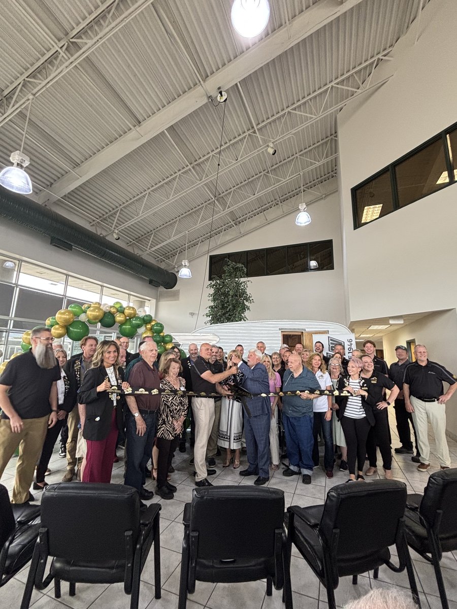 owchamber's tweet photo. Ray Citte RV celebrated 80 years with a ribbon cutting at Business After Hours! We loved touring their RV selection and celebrating eight decades of helping families go on adventures. Congrats on the milestone! thanks to all who attended!

#RayCitte #BusinessAfterHours #OWCC https://t.co/XjbZDUmEb4