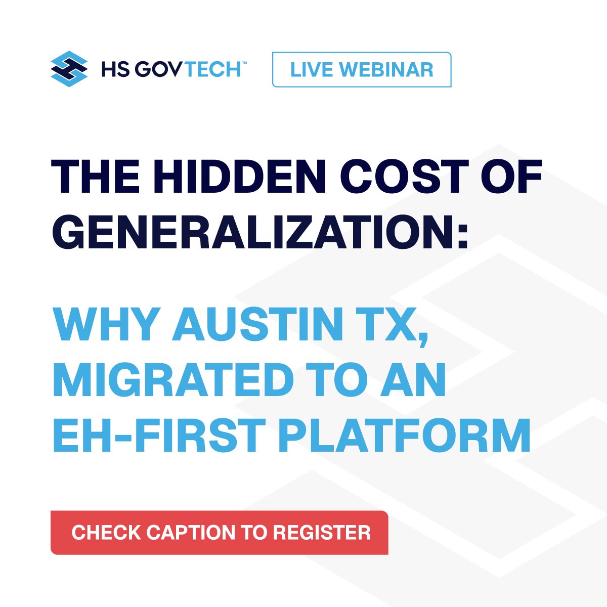 HSGovTech's tweet photo. n May 18 at 2 PM ET, we’re joined by the City of Austin, TX to break down what EH platform migration looks like in practice.

If platform transition is on your radar, don’t miss this.

Register: https://t.co/vYkrUszrOl https://t.co/0MH0QxDrkr