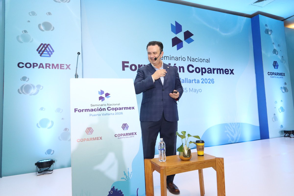 jsierraalvarez's tweet photo. Esta mañana impartí la ponencia “El futuro lo construimos hoy”, donde compartí la visión y agenda estratégica de COPARMEX frente a los principales retos del país. 🇲🇽

Dialogué con la Familia Coparmex sobre la importancia de contar con energía suficiente, un Estado de Derecho sólido y condiciones de seguridad que impulsen la inversión, el desarrollo y la competitividad de México frente a oportunidades como el nearshoring.

También destaqué la relevancia del diálogo social y la construcción de espacios como los CONSEA, que fortalecen la colaboración entre sectores para generar acuerdos y mejores condiciones para el desarrollo del país. 🤝

#SeminarioCoparmex2026 #UnaSolaCOPARMEXUnSoloMéxico