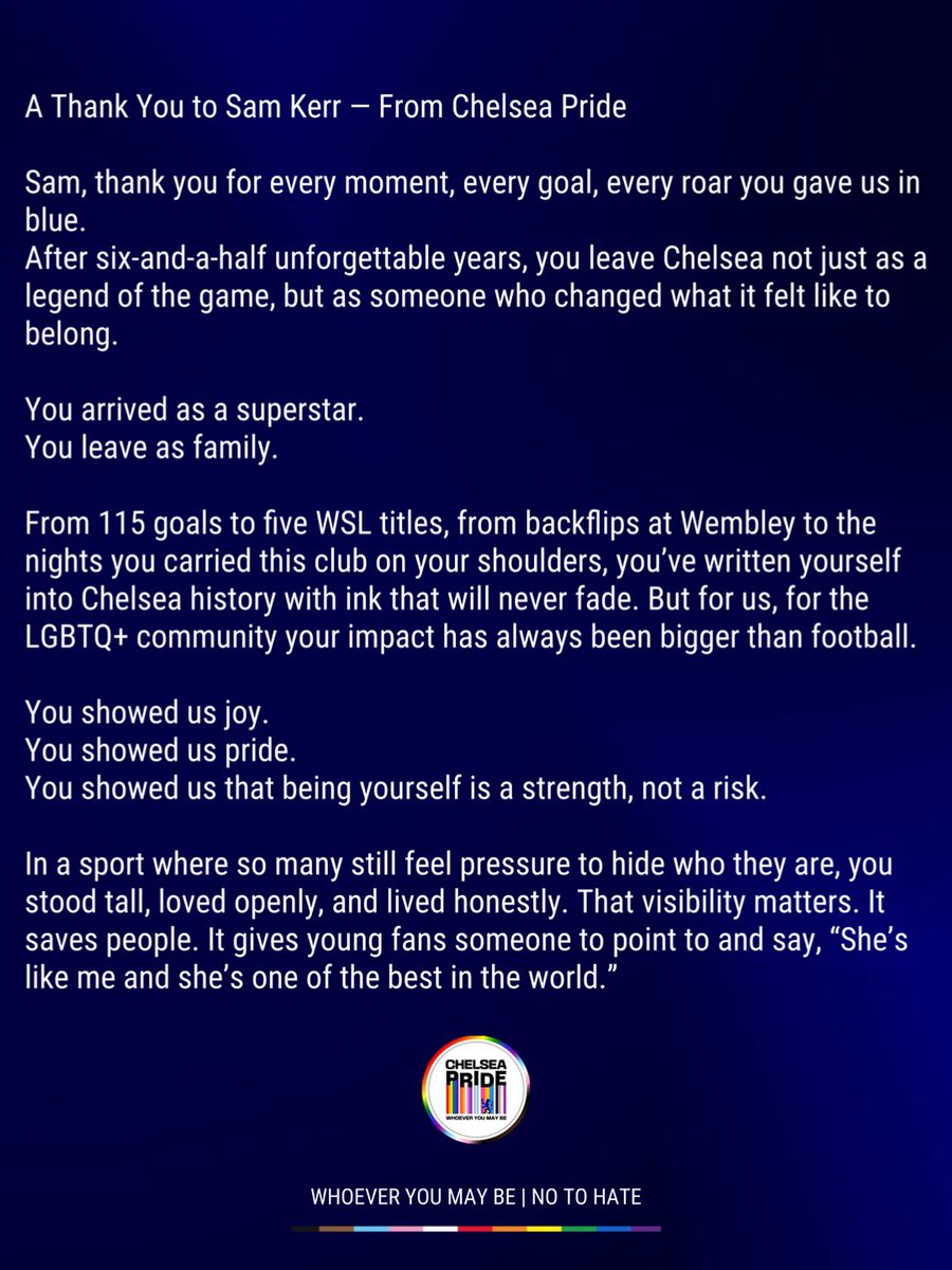 Chelsea Pride 🏳️‍🌈⚽️🏳️‍⚧️ tweet media