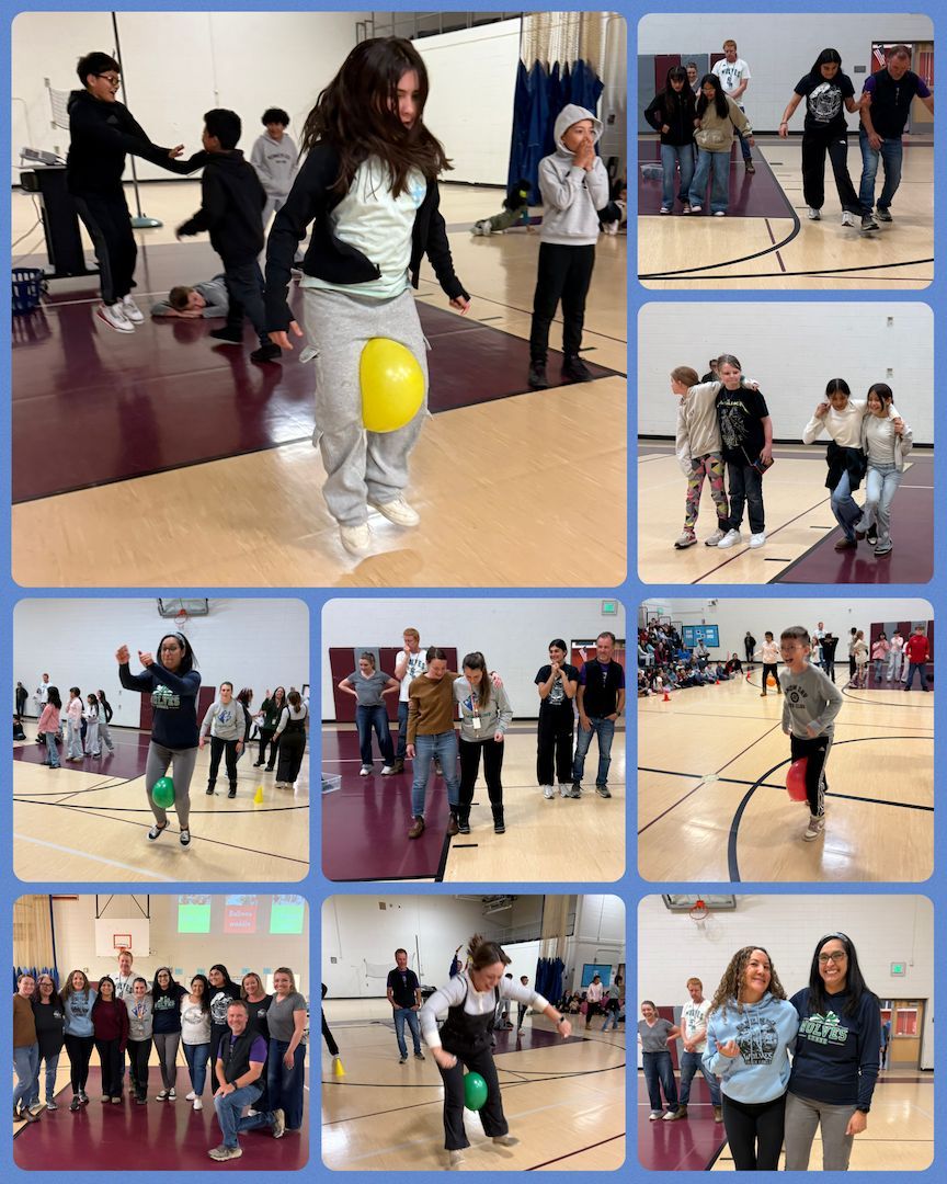 TimberlinePK8's tweet photo. Victory was sweet (and hilarious!) at our last elementary assembly! Timberline staff faced off against our 5th graders in a fun competition to celebrate all their hard work!  @KarlaAllenbach #StVrainStorm #StVrainAdvantage #PublicSchoolAdvantage https://t.co/LQGsi5RJuv