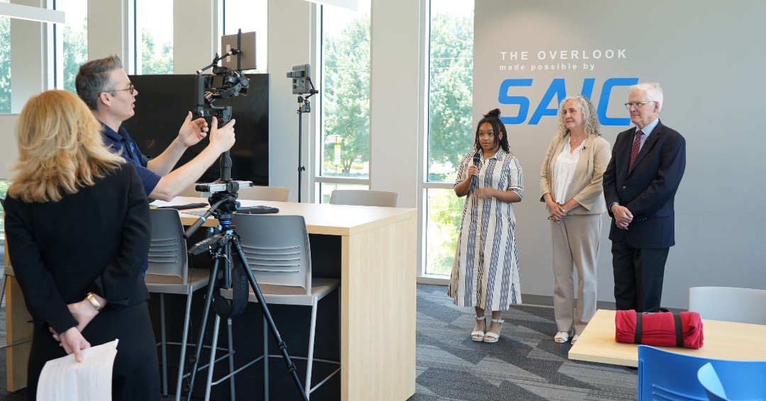 ASCTEAlabama's tweet photo. Strong partnerships create strong futures.

We were proud to welcome @SAICinc CEO Jim Reagan, the SAIC Executive Leadership Team, and Sentinels who interned with SAIC this year. Thank you for continuing to invest in our students, programs, and mission at ASCTE. https://t.co/W23U3SUUSJ