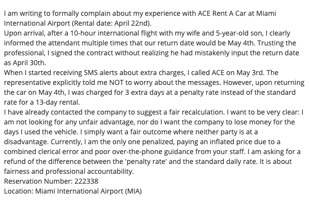marcosbase's tweet photo. AVOID @ACERentaCar at all costs!!! https://t.co/q8vdlZ14MI