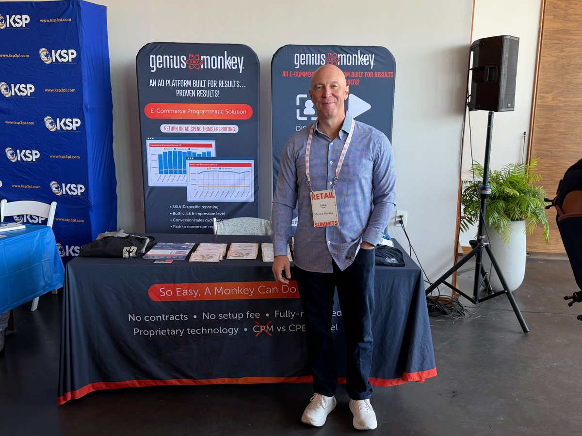 geniusmonkeylab's tweet photo. Genius Monkeys spotted in the wild! 🐵👀
We're proud to be a part of @Sub_Summit and @RetailSummits in Minneapolis! If you're in Kansas City for #SubSummit, come talk with us at Booth 511! 
#RetailSummits #GeniusMonkey #programmatic #DigitalAds https://t.co/RjpPCrdLaw