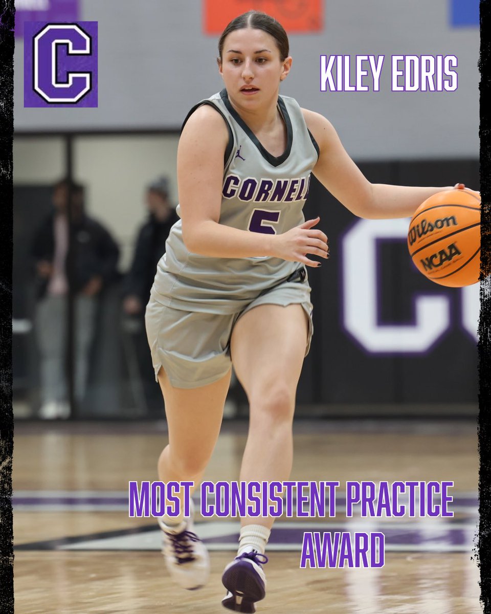 coachbrase's tweet photo. @CornellRamsWBB Awards Release. Next up: Most Consistent Practice.
Kiley Edris (JR). Reliable✅. Dependable✅. Consistent✅. Keep stacking days!
#ChasingGreatness
@CornellRams https://t.co/zZ6LMoLGz7
