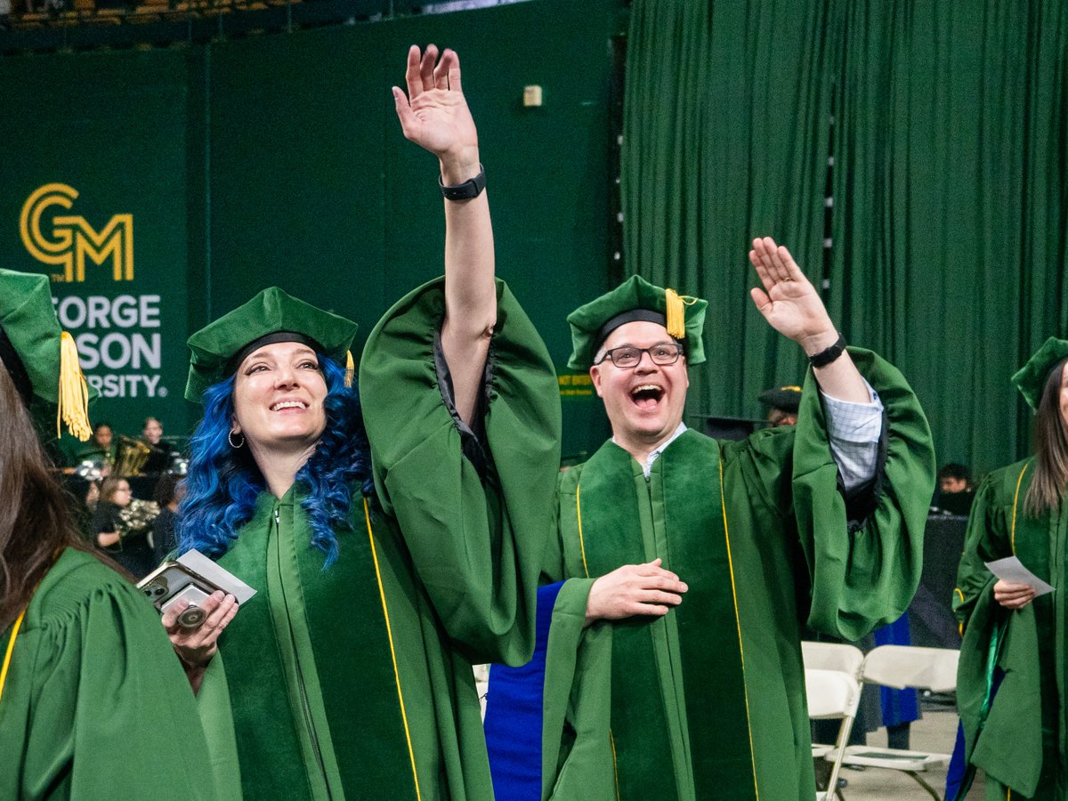 GeorgeMasonCHSS's tweet photo. #Mason2026, this is YOUR moment! 🎓💚💛

It was an unforgettable University Commencement this morning! Congratulations to our newest alumni! 

#MasonGrad #MasonNation #MasonAlumni https://t.co/qo2BjNjoJ2