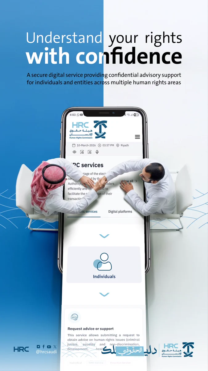 You can now access advisory and guidance services in various human rights fields through the Human Rights Commission’s platforms.