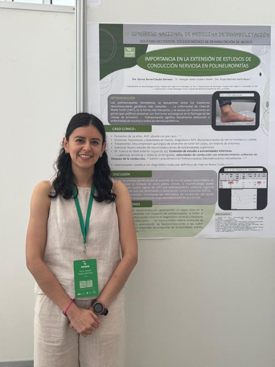 HCentralSLP's tweet photo. 🏥👏 Felicitamos a la Dra. Karla Nayeli Rojas Martínez, adscrita al Servicio de Rehabilitación del HRAE #IMSSBienestar “Dr. Ignacio Morones Prieto”, por obtener el 🥇 Primer Lugar en el 10.º Congreso Nacional de Medicina de Rehabilitación en Puerto Vallarta, Jalisco. 👩‍⚕️✨ https://t.co/g5G38Mx0Az