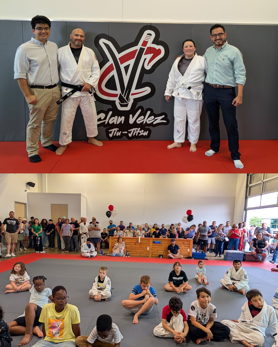GAHCC's tweet photo. Cheers to our new member, Clan Velez Jiu-Jitsu! 🥋

We loved seeing the community show up in full force for their Ribbon Cutting! From great conversations and strong community energy to tacos and jiu-jitsu demonstrations, the afternoon was filled with connection &amp; celebration! https://t.co/kDVDhH9v0v