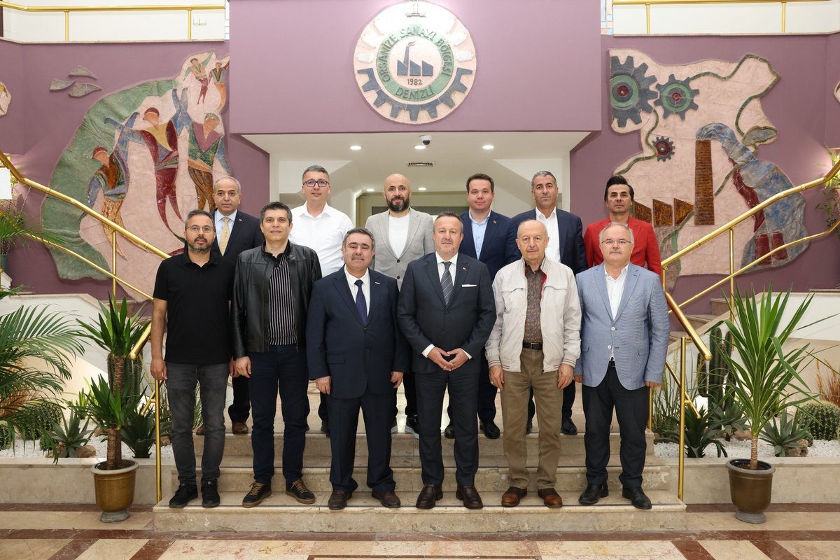 MUSIADDenizli's tweet photo. MÜSİAD Denizli Şube Başkanımız Engin Boyacı ve Yönetim Kurulu Üyelerimiz ile birlikte, Denizli Organize Sanayi Bölgesi Yönetim Kurulu Başkanlığı görevine seçilen Sayın Selim Yaymanoğlu ve Yönetimine hayırlı olsun ziyaretinde bulunduk. https://t.co/2S4bj5TQ92