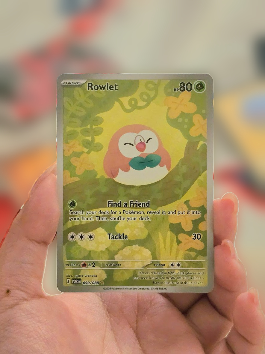 twirlicozy's tweet photo. omg puppy luck??!! i looove this rowlet &amp; clefairy card 😭✨ https://t.co/3k3hT4U1NW