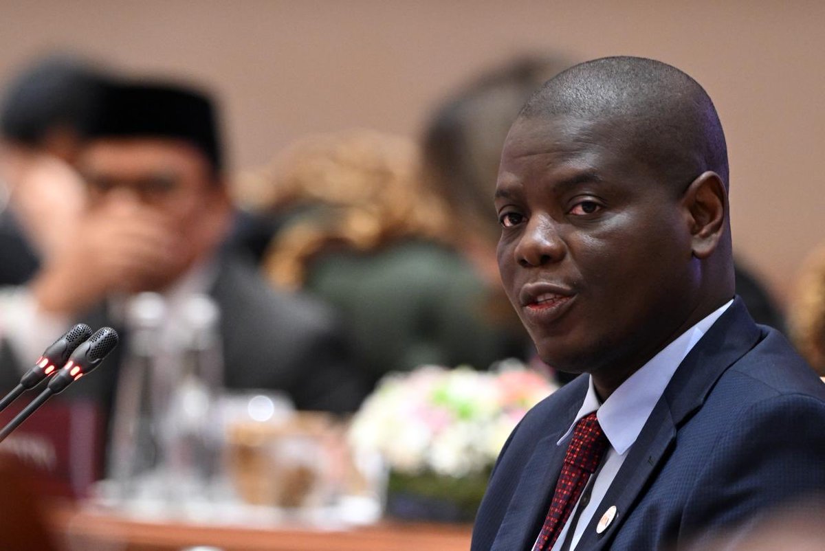 DIRCO_ZA's tweet photo. LISTEN | Opening remarks by Minister of International Relations and Cooperation, Mr Ronald Lamola during the BRICS Foreign Ministers’ Meeting in New Delhi, India 14/05/2026.
#SAatBRICS
#BRICS
https://t.co/TD3ILNVHqq https://t.co/RU7aZOxeF8