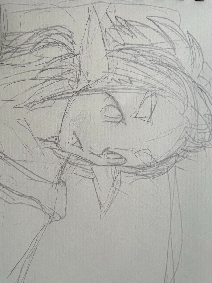 586日目 横向きにするとなんか上手く描けぬな Day 586 I don't know