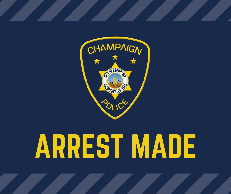 ChampaignPD's tweet photo. A Champaign man has been arrested for his role in a November 2025 shooting that seriously injured a Champaign resident. Even with an arrest, the investigation remains ongoing. Champaign Police ask that anyone who has additional information please call 217-351-4545. Arrangements can be made for information to be shared privately. Anyone wishing to remain anonymous may also submit tips to Crime Stoppers by phone at: 217-373-8477 (TIPS); online at https://t.co/PCN5oWEH7q; or the “P3 Tips” mobile app.

Full Release: https://t.co/tedYfkYMEl

[IMAGE DESCRIPTION: A Champaign Police logo is centered on a dark blue background along with the text "ARREST MADE"]