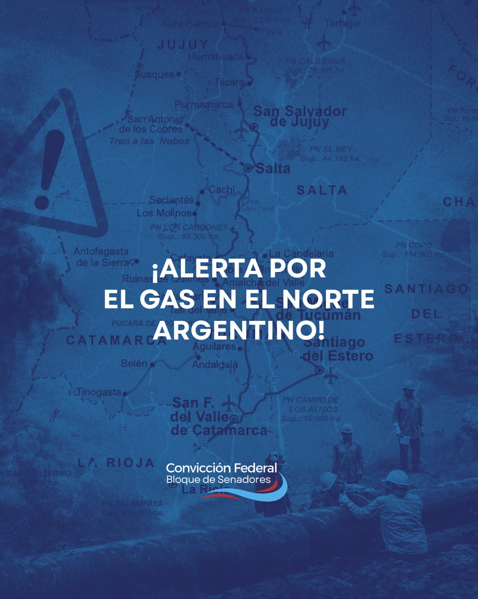 conviccionfed's tweet photo. DEFENDER EL GAS PARA EL NORTE ES DEFENDER EL TRABAJO

El Norte Grande enfrenta una amenaza inminente.

Presentamos 2 proyectos en @SenadoArgentina ante la parálisis de obras clave que ponen en riesgo el invierno de miles de familias, empresas, pymes y productores.

Va hilo🧵 https://t.co/mkhaPfKZ33