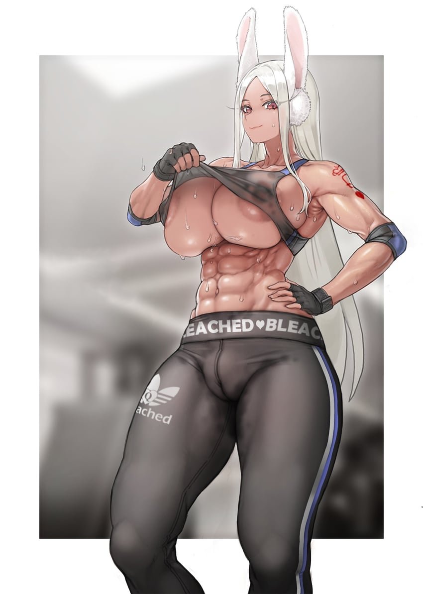 GoodWhorening's tweet photo. sup daddy~

*she raises her sweaty sports bra, winking at you from across the gym*

I know you've been staring at my big brown bouncy titties~

Doesn't bother me as long as you're AT LEAST 7 inches and... well you see the tattoos~

#NSFW #Miruko https://t.co/UcQn4KpbkU