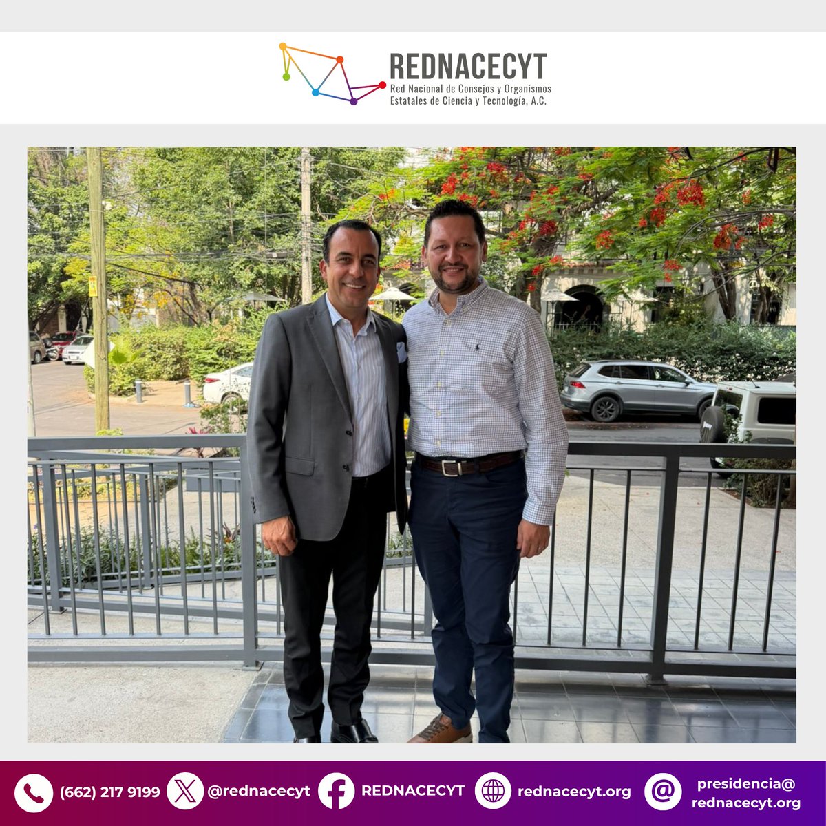 Rednacecyt's tweet photo. Agradecemos al Mtro. Alfonso Mojica Navarro, Director General del @CoecytJ, por recibirnos en Guadalajara para dar seguimiento a temas estratégicos relacionados con los acuerdos internacionales impulsados por la REDNACECYT con organismos como Naciones Unidas y la Unión Europea. https://t.co/tkJ1AkGyh1