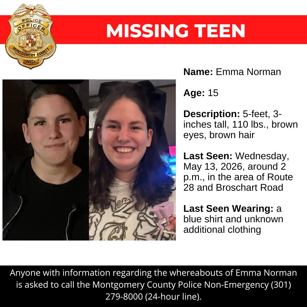 Montgomery County Department of Police tweet media