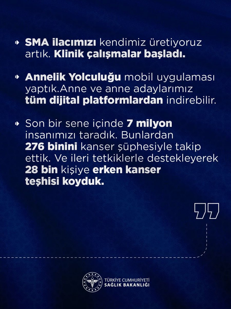 saglikbakanligi's tweet photo. Sağlık Bakanımız Prof. Dr. Kemal Memişoğlu, gündeme ilişkin açıklamalarda bulundu. https://t.co/Q1pQ0LKozT