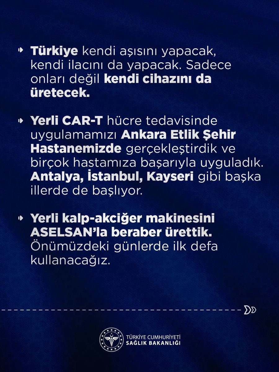 saglikbakanligi's tweet photo. Sağlık Bakanımız Prof. Dr. Kemal Memişoğlu, gündeme ilişkin açıklamalarda bulundu. https://t.co/Q1pQ0LKozT