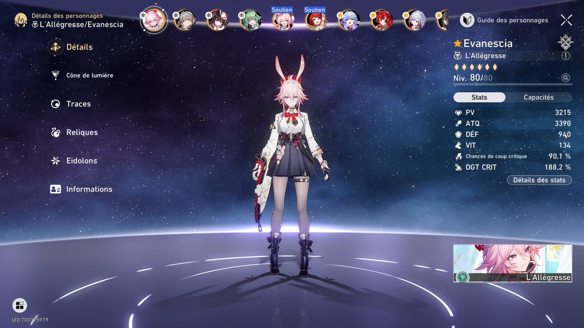 Vlaaz's tweet photo. La reprise de HSR se passe bien, avec ce personnage anniversaire complètement fumé lol https://t.co/PfT1sK9oZK