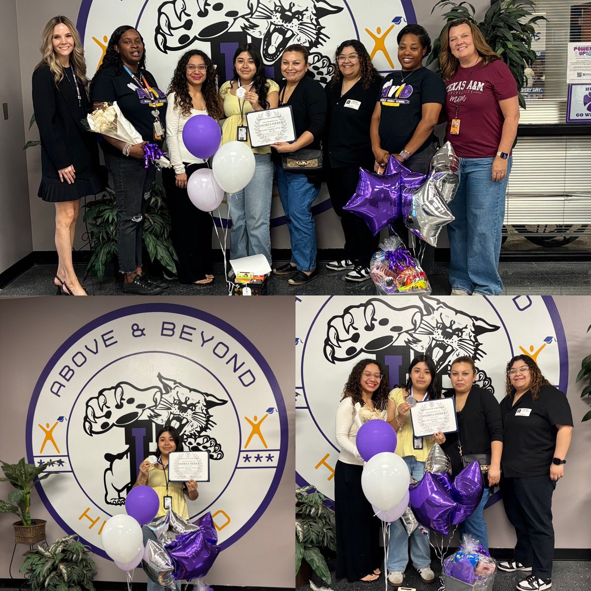 Ms_Lloyd_Math's tweet photo. HUGE WILCAT CONGRATULATIONS 🎉 goes to out to #HMS_AVID studeAndrea 💜‼️ She is the embodiment of an AVID student 🤩‼️ #THISisAVID @HumbleISD_HMS @HumbleISD_AVID https://t.co/N1FTr8AWgL