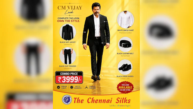 ndtv's tweet photo. Vijay's Chief Ministerial Style Turns Into A Fashion Trend In Tamil Nadu https://t.co/Nshw41L0hi https://t.co/cVMLfjDWCb