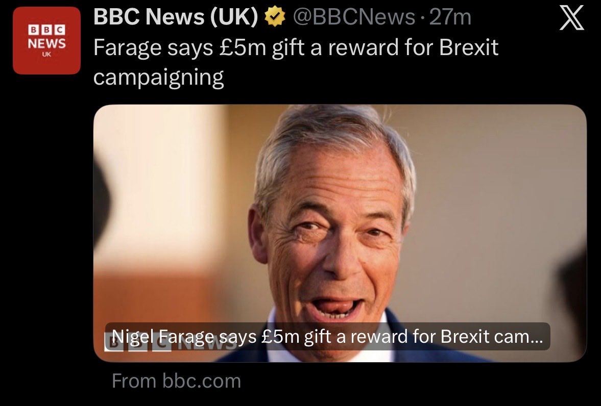 eviee73's tweet photo. @itvpeston @NadineDorries @jon_trickett Nadine looking stupid again first over boris now over Nigel , the man who can’t tell the truth has gone from security to brexit, 100% needs investigating brexit was political, we are all worse off while the grifter is raking it in🤬 https://t.co/oYMZC35ATl