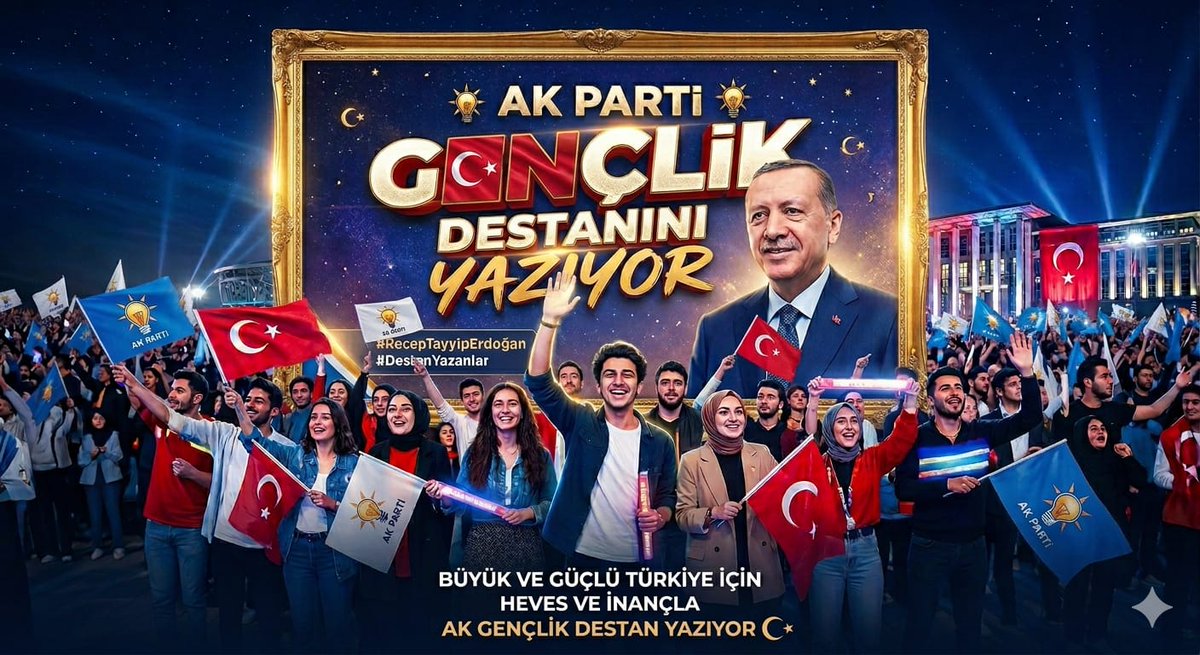 BURAK_1934's tweet photo. Liderimiz Recep Tayyip Erdoğan ile omuz omuza Destan Yazıyor AK Gençlik https://t.co/yw548YBm8R