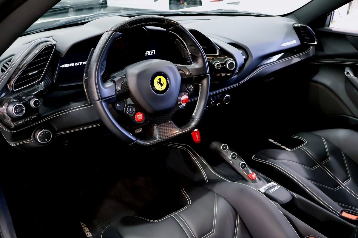 HighlineAutos's tweet photo. FOR SALE - 2017 Ferrari 488 GTB, Bianco Avus over Nero leather, 3.9L twin-turbo V8, 2,243 mi, rare goldrake carbon race seats, yellow calipers &amp; rev counter, Scuderia shields, XPEL PPF, HUGE carbon option spec. $315,000
•
CLICK to View Listing: https://t.co/ZHVoir5o4z

#ferrari https://t.co/FNWEv8HtMo