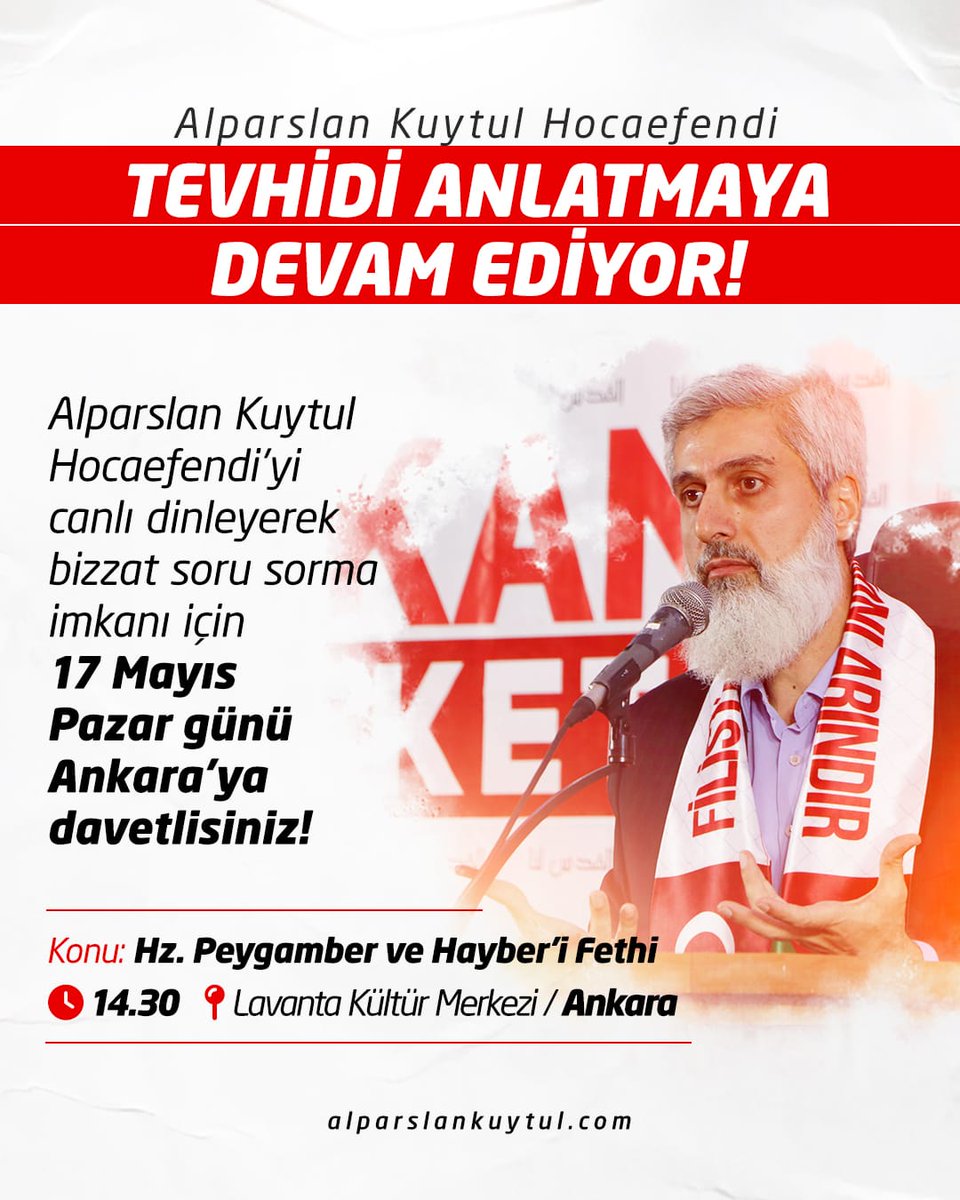 izzetAllahindir's tweet photo. AlparslanHoca AnkarayaGeliyor
#FurkanKonferansları https://t.co/EbaNyBI8Mm