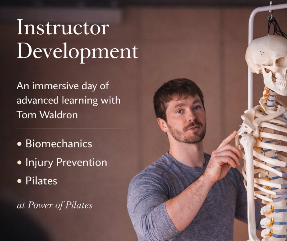 powerofpilates's tweet photo. Great instructors never stop learning.
On Saturday we’re welcoming internationally respected Pilates educator Tom Waldron to Power of Pilates for a dedicated instructor development day focused on biomechanics, movement &amp; injuries.
Investing in our team ! https://t.co/dTTwqgPnYs