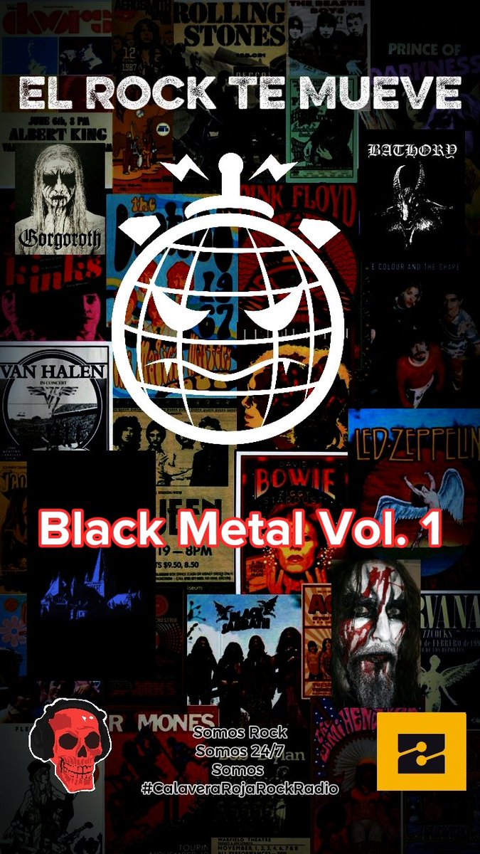 ANDRECORPIO's tweet photo. Hoy les traemos en #ElRockTeMueve la primera parte de este controversial género musical #BlackMetal desde las 8 pm 🇨🇴 solo por #CalaveraRojaRockRadio https://t.co/wpwiFe3RM5 https://t.co/LrhUa4s73N