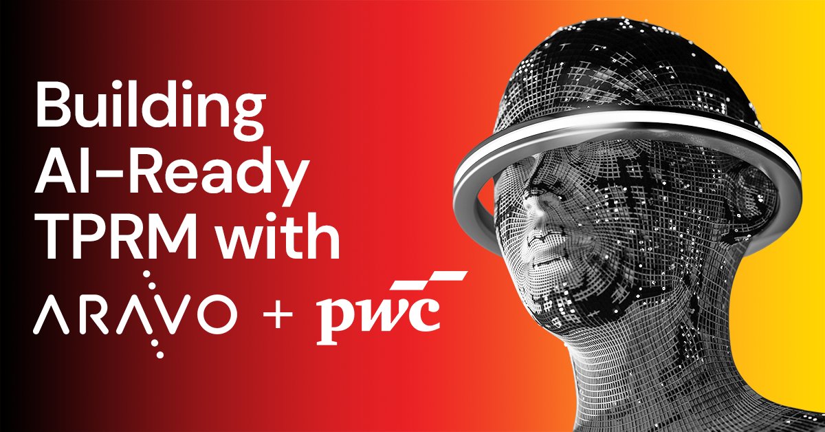 aravo's tweet photo. AI‑ready third‑party risk programs is a board‑level priority—but many teams are still stuck in pilot mode. Our new guest blog from @PwC unpacks what truly enterprise‑grade, AI‑ready TPRM looks like across extended supply chains. 🧠🌐Read the blog: https://t.co/ZT3dbLkUjy https://t.co/dJtTBar576