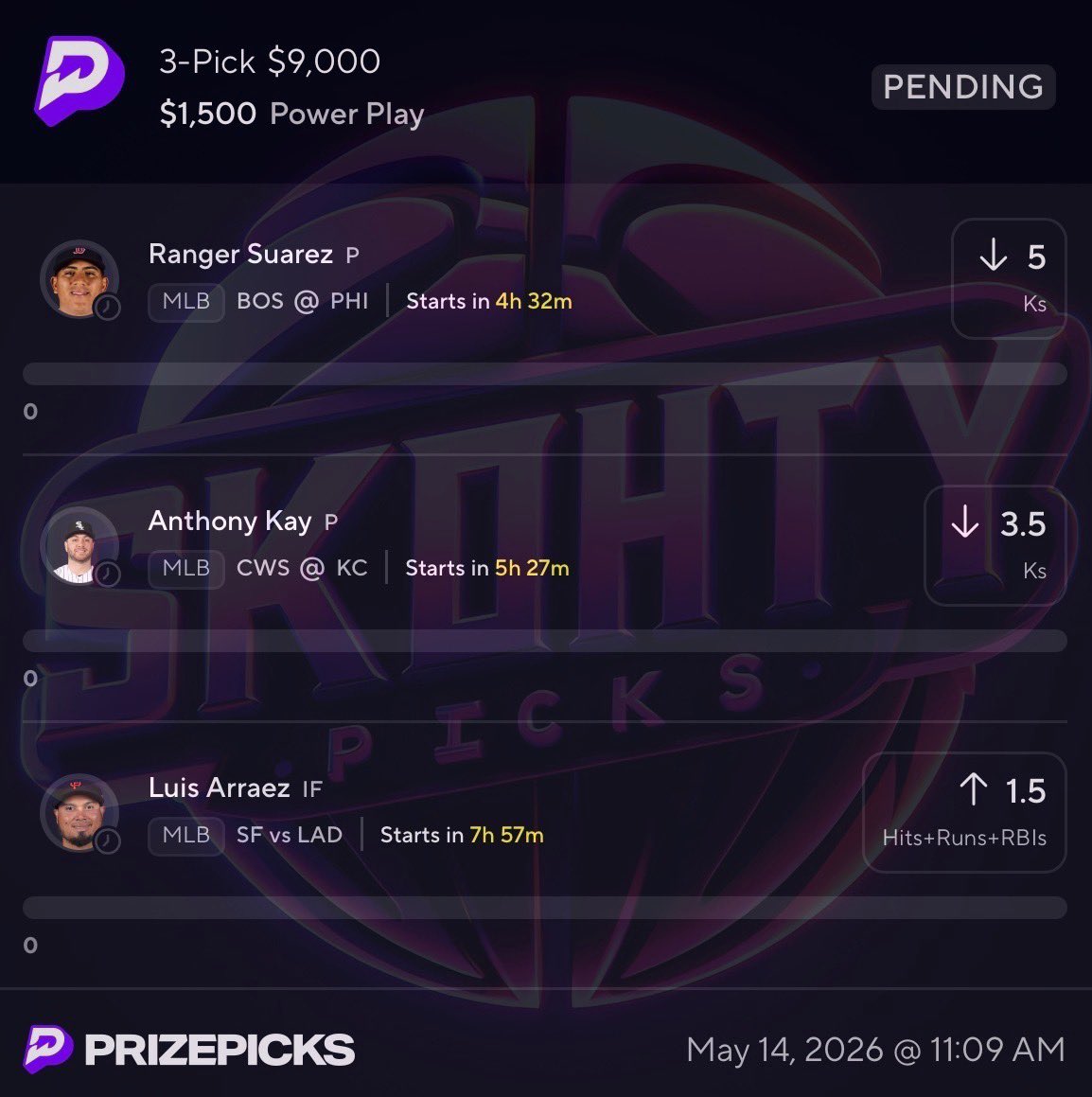 SkohtyDFS's tweet photo. $250 to a FOLLOWER who likes when we cash⬇️

MEGA MUKE☢️

❤️ if you are tailing ⬇️

#Prizepicks #Gambling𝕏 #SkohtyPicks  #NBA https://t.co/rf0dA1NAaQ