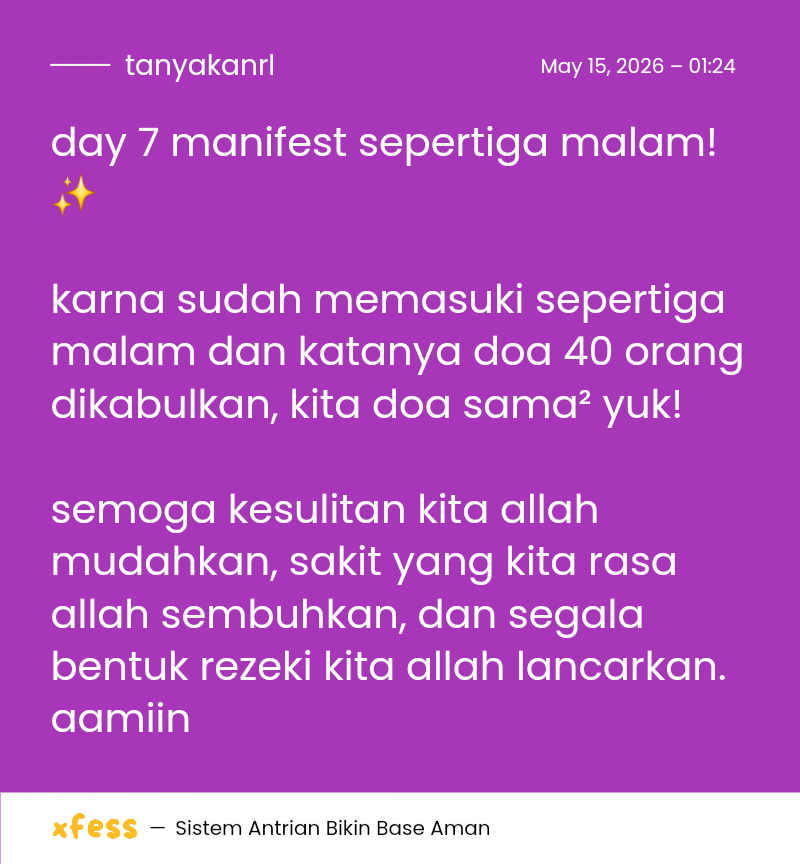 tanyakanrl's tweet photo. walau mungkin ga semua doa akan dikabulkan, aku cuma berharap kamu yang sekarang di posisi sulit, ga ngerasa sendiri. di sini, di menfess ini ada puluhan, bahkan mungkin ratusan orang memanjatkan doa yang sama. kamu ga sendiri, semoga lelahmu terbayar lunas ya! 💚 https://t.co/tgjJ0YOcfH