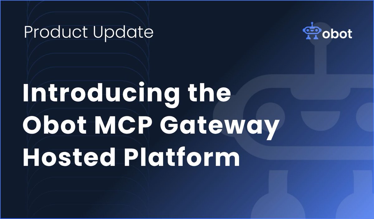 acornlabs's tweet photo. This week we launched our hosted Obot MCP Gateway → A fully managed, enterprise-ready #MCP platform designed for teams that want to move quickly without sacrificing governance or security.

Built for real-world evaluation:
✓ Dedicated infrastructure per customer
✓ Production-grade #Kubernetes deployment
✓ Secure #MCP discovery and access control
✓ Audit logging and identity integration included

If your team is exploring #MCP adoption, this is the fastest way to pilot securely.

Read more + start your trial: https://t.co/DGUzne1kSk