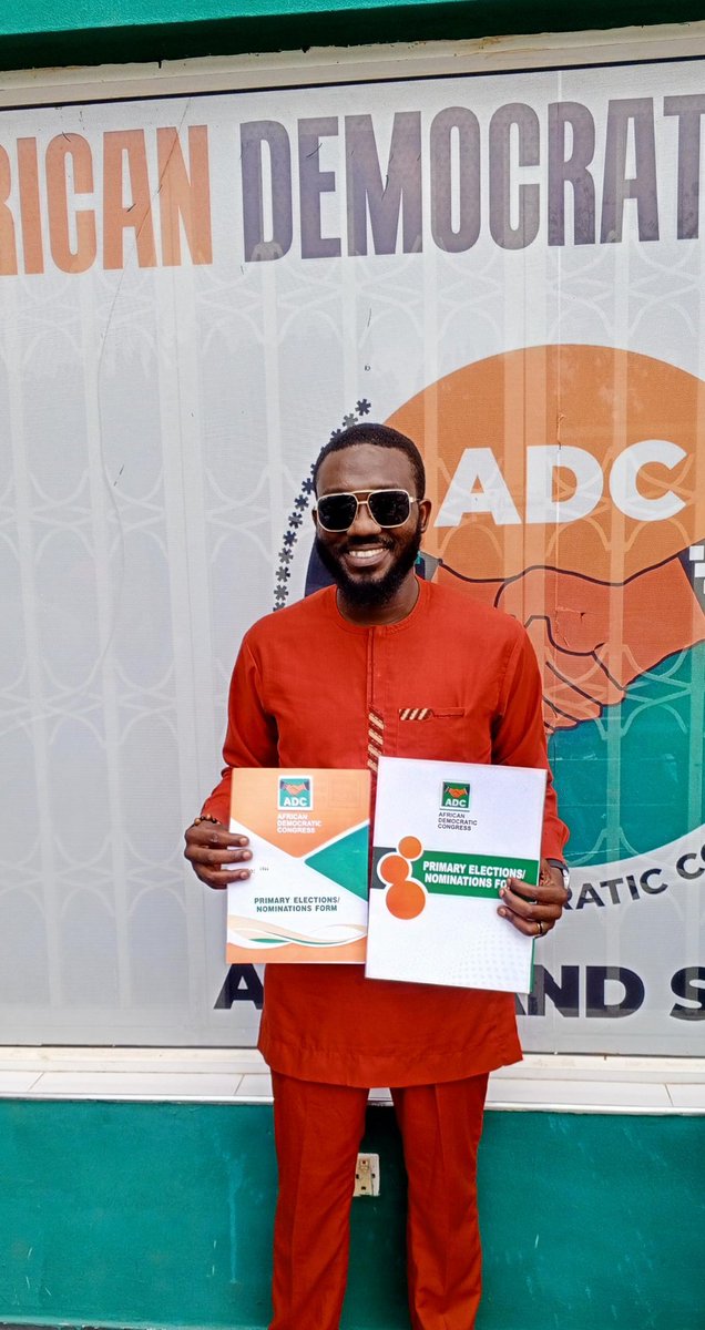 Princeponfa's tweet photo. My brother Israel Miri aka @Levelzz just picked the nomination form for House of Assembly, Wase under @ADCNig.

This 2027 election is personal for me. I’ve moved my vote to Wase.

We are bringing fresh ideas, innovation, and real development to the Wase political landscape.

The wind of change is here.🔥