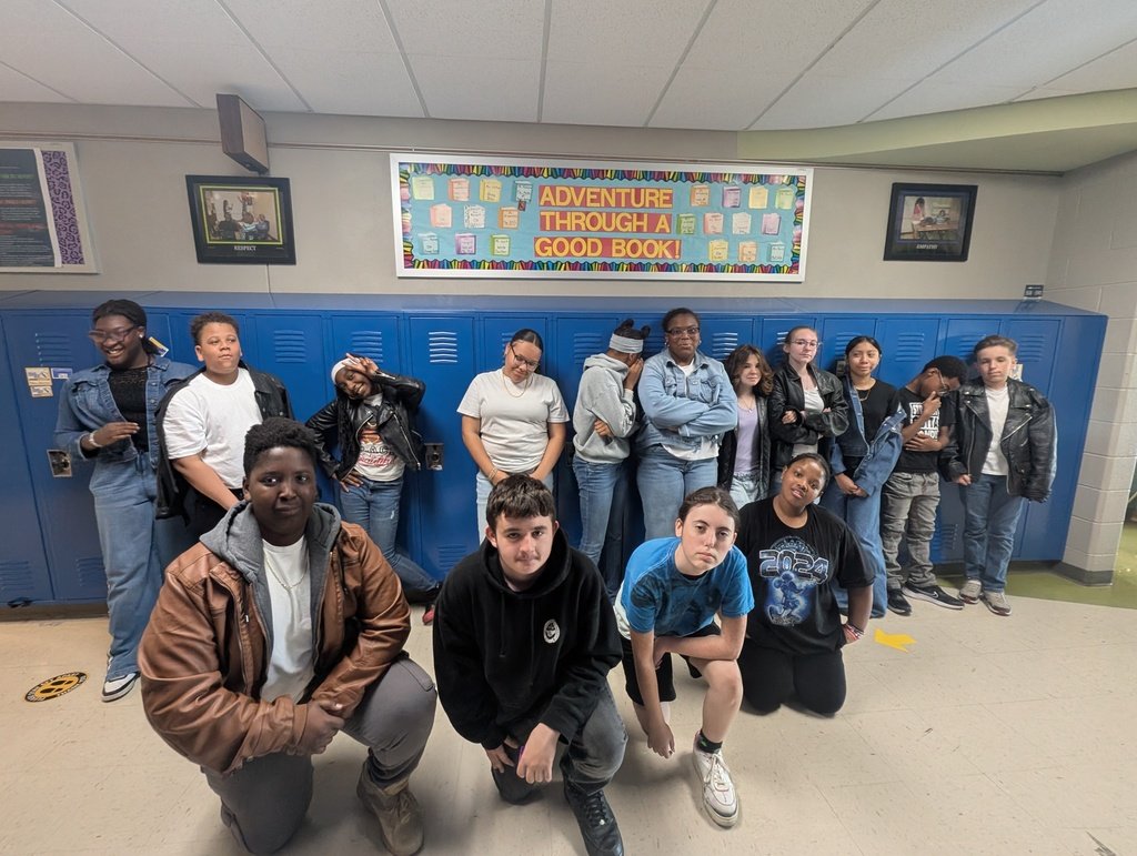 pwh105's tweet photo. Mrs. Juhas's 7th grade ELA students were ready to rumble today as Socs and Greasers from The Outsiders! https://t.co/vO5c2YMsLd