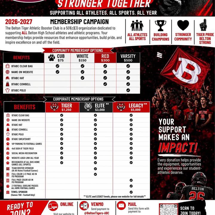 Belton Tiger Football tweet media