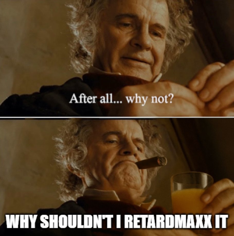 RetardmaxxOnSol's tweet photo. the life you want starts after you start retardmaxxing https://t.co/8mx1mfo7c5