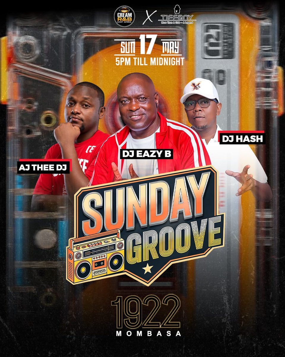 AjTheeDj's tweet photo. Sunday's in MOMBASA from 5pm till midnight we go back in time with some old skool music at 1922 https://t.co/dxcm2b2SXt