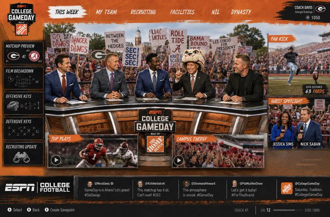 YGEYoung Flip - College Football 27 open world concept NEW COLLEGE GAMEDAY SEGMENT 🔥 @EASPORTSCollege @CollegeGameDay https://t.co/7IICLrHvma